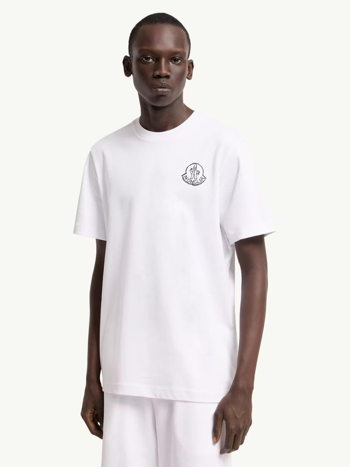 Moncler Short Sleeve T-Shirt Men’s Cotton Crewneck Black