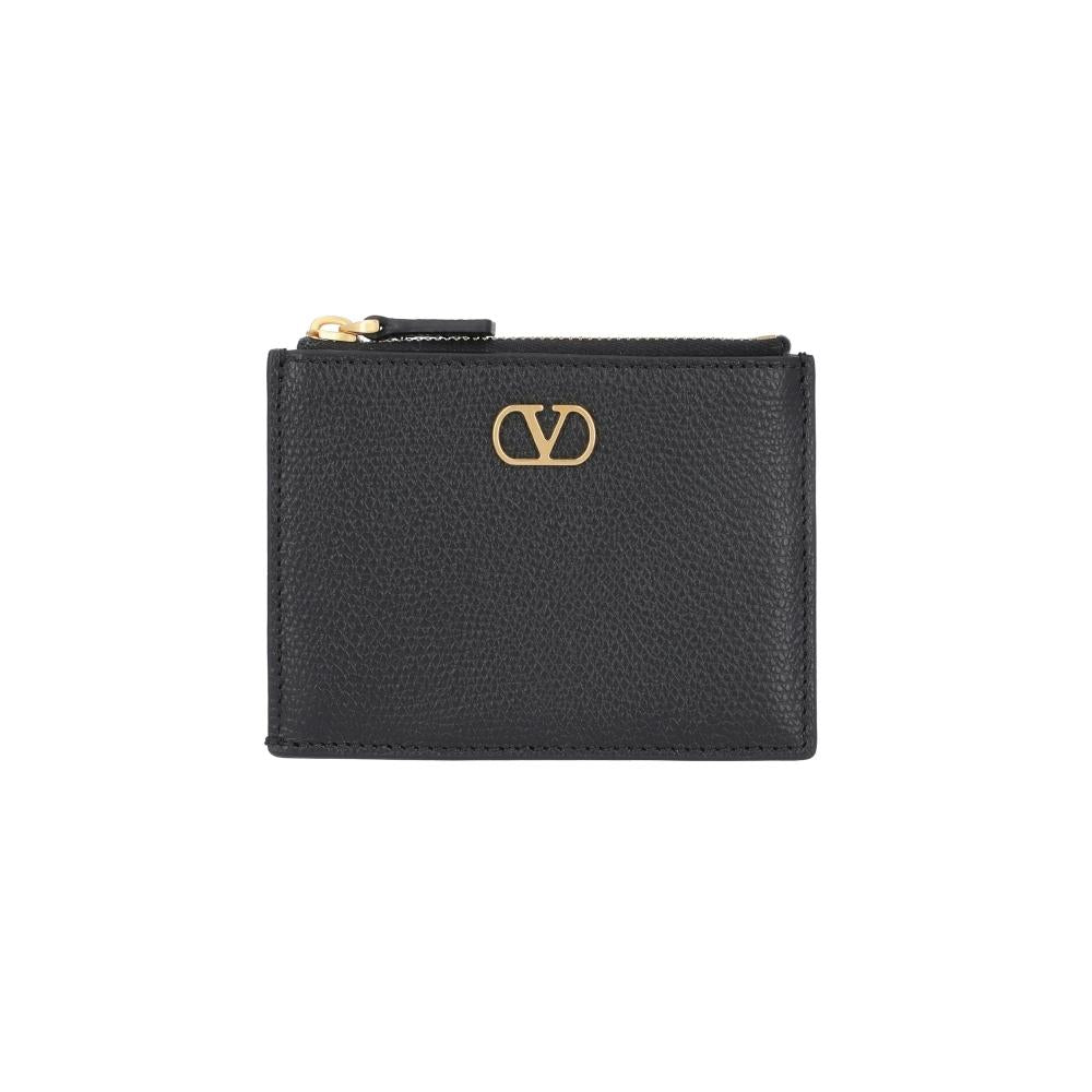 VALENTINO Garavani Zip Card Holder Wallet for Women 9W2P0AK9 SNP 0NO