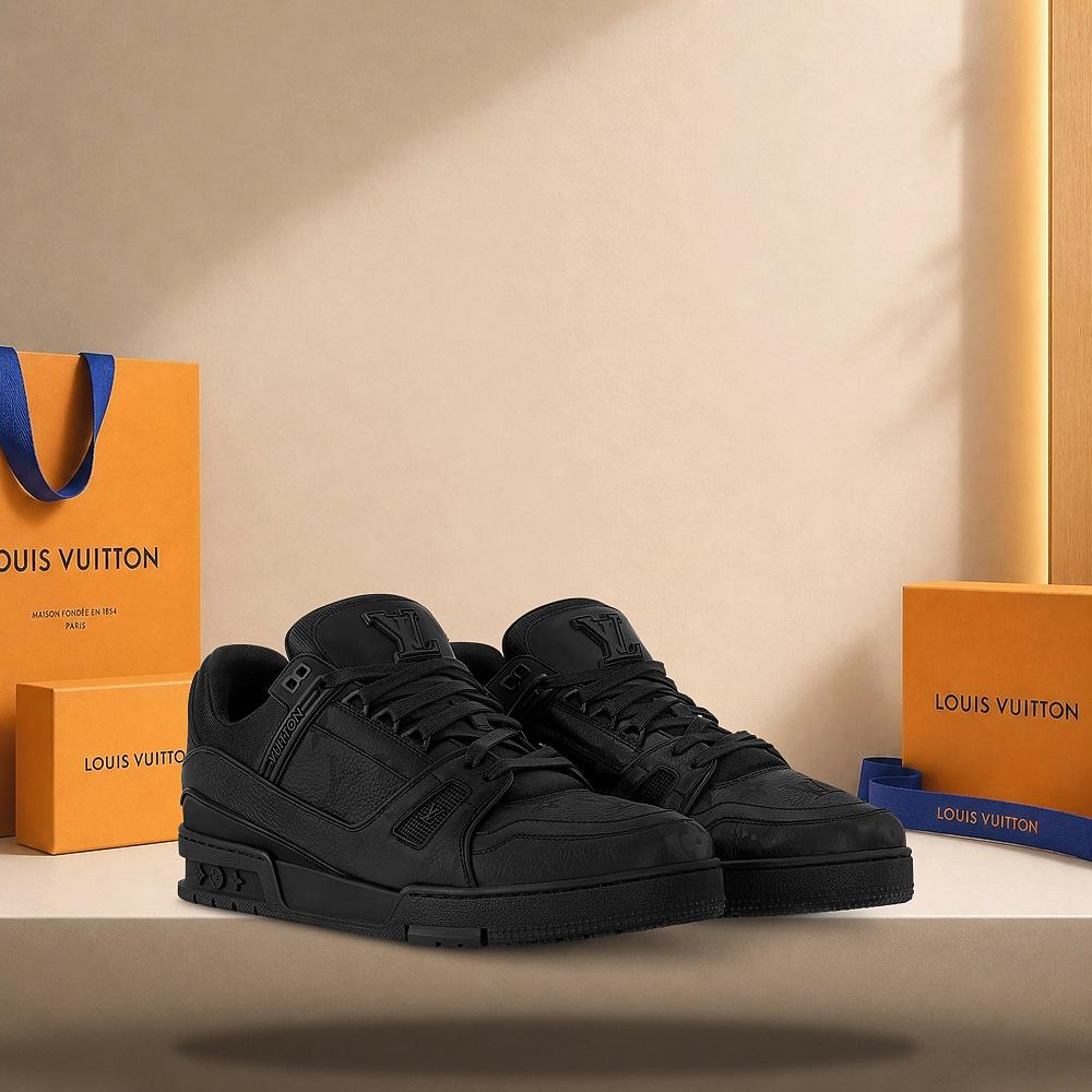 Louis Vuitton LV Trainer Black Low-Top Sneakers