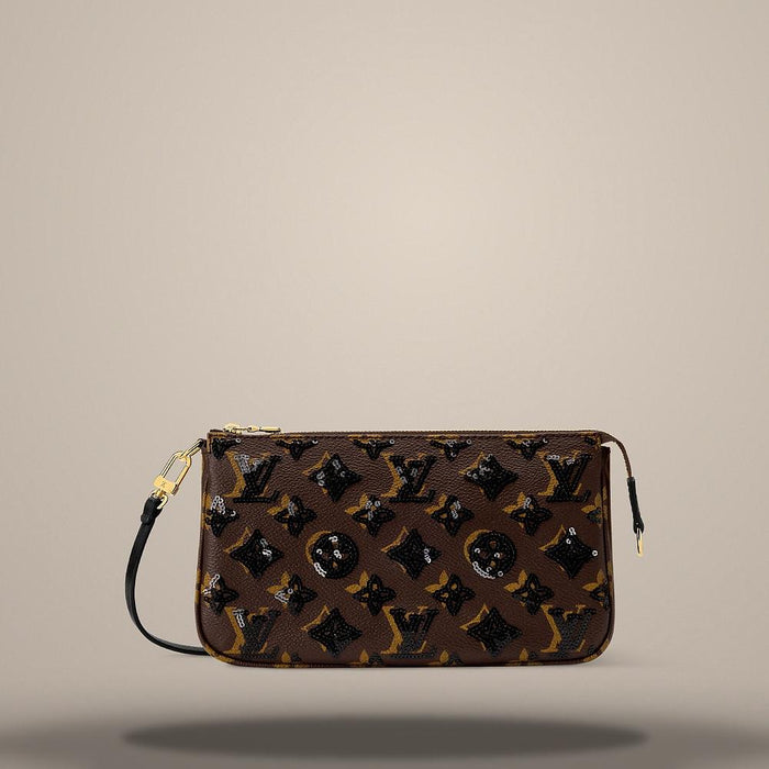 Louis Vuitton Monogram Canvas Pochette Accessoires Noir Shoulder Bag M26473