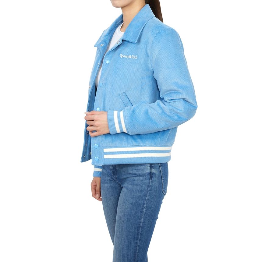 SPORTY&RICH Unisex Varsity Jacket JA761BB BABY BLUE