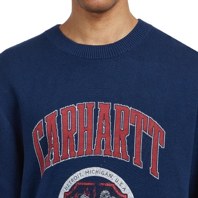 CARHARTT WIP Cotton Crewneck Sweater INK Unisex I034521 E7XX