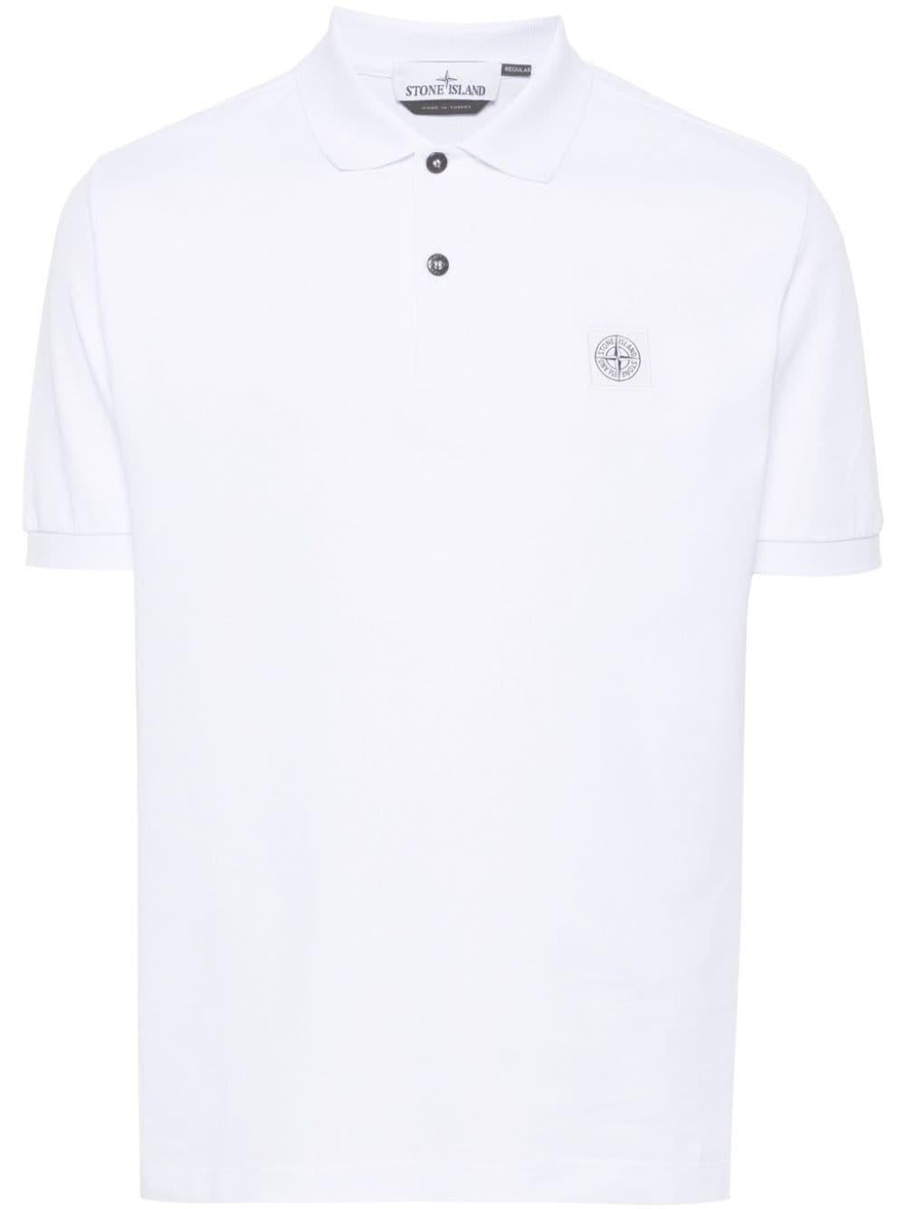 STONE ISLAND Men’s Organic Cotton Piqué Short Sleeve Polo Shirt Regular Fit