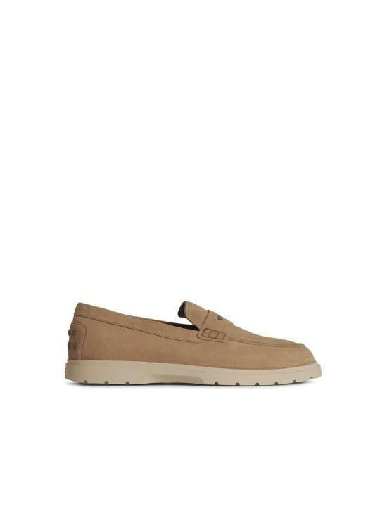 Tods Suede Loafers Men’s Brown Classic Slip-On Shoes