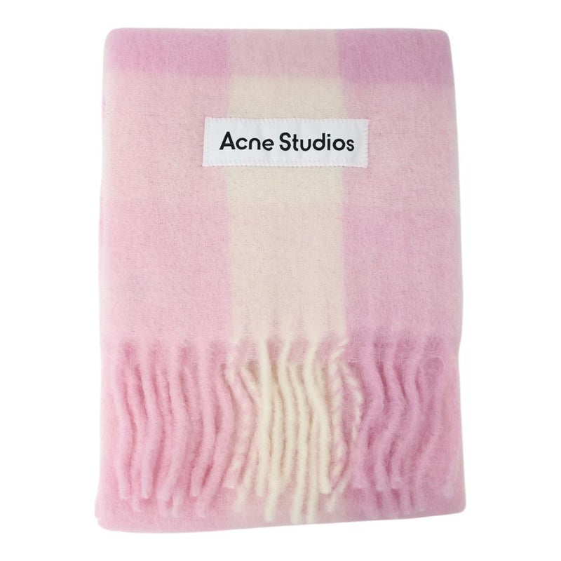 Acne Studios Mohair Check Unisex Scarf