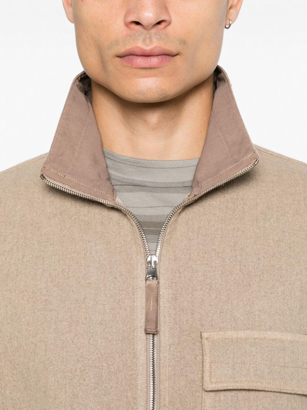 STONE ISLAND Long Sleeve Shirt Jacket Bomber - Gray Men’s