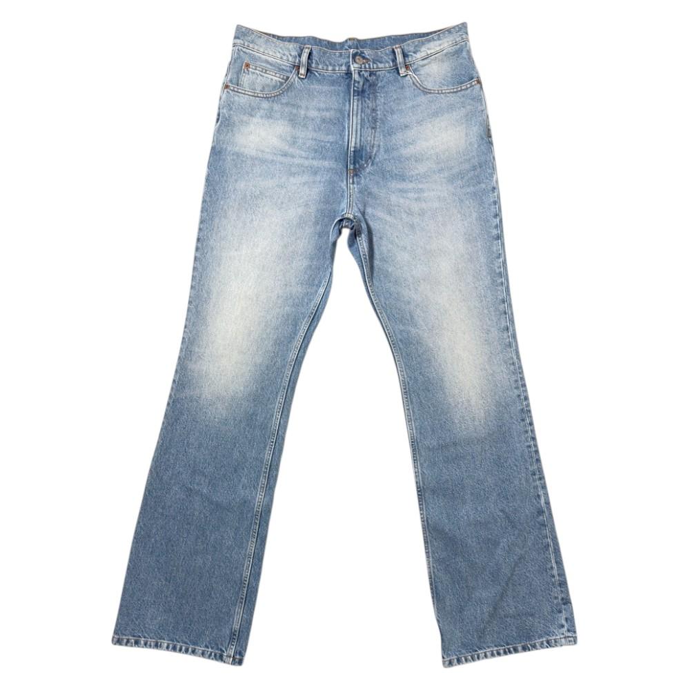 MM6 light wash bootcut denim jeans