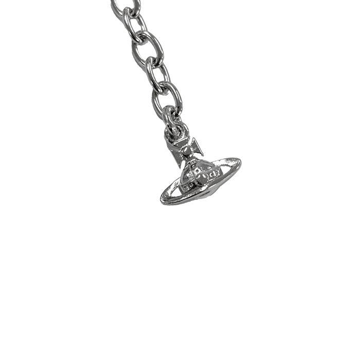 Vivienne Westwood Faye Logo Charm Bracelet Silver Tone