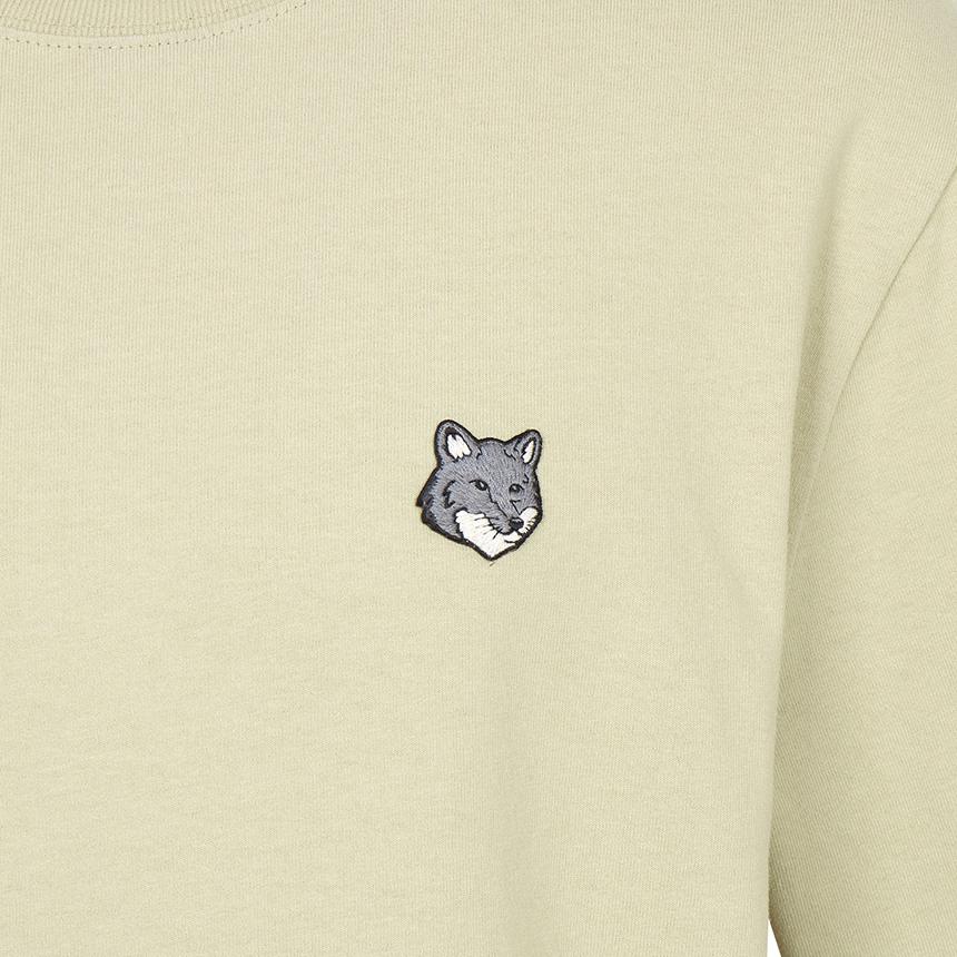 Maison Kitsune Fox Head Logo Men’s Short Sleeve T-Shirt White Cotton