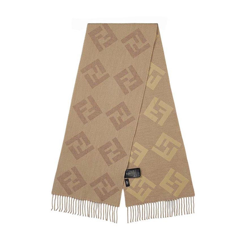 FENDI Men’s FF Logo Wool Scarf