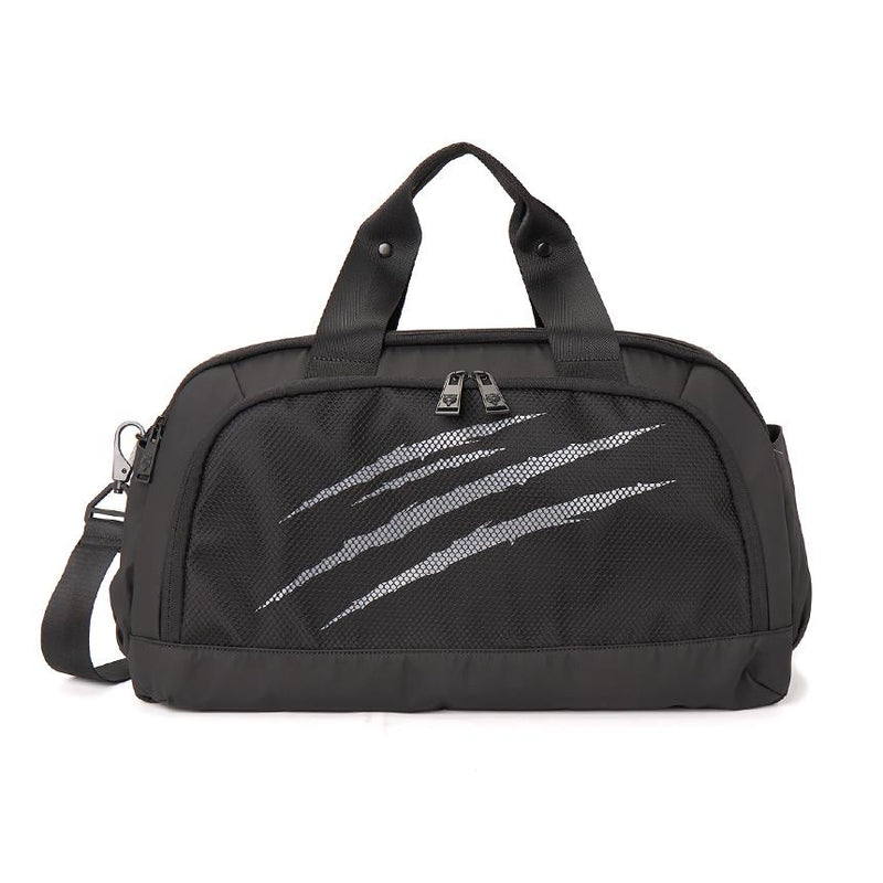PLEIN SPORT Men’s Duffel Bag Black Nylon Tote Bag
