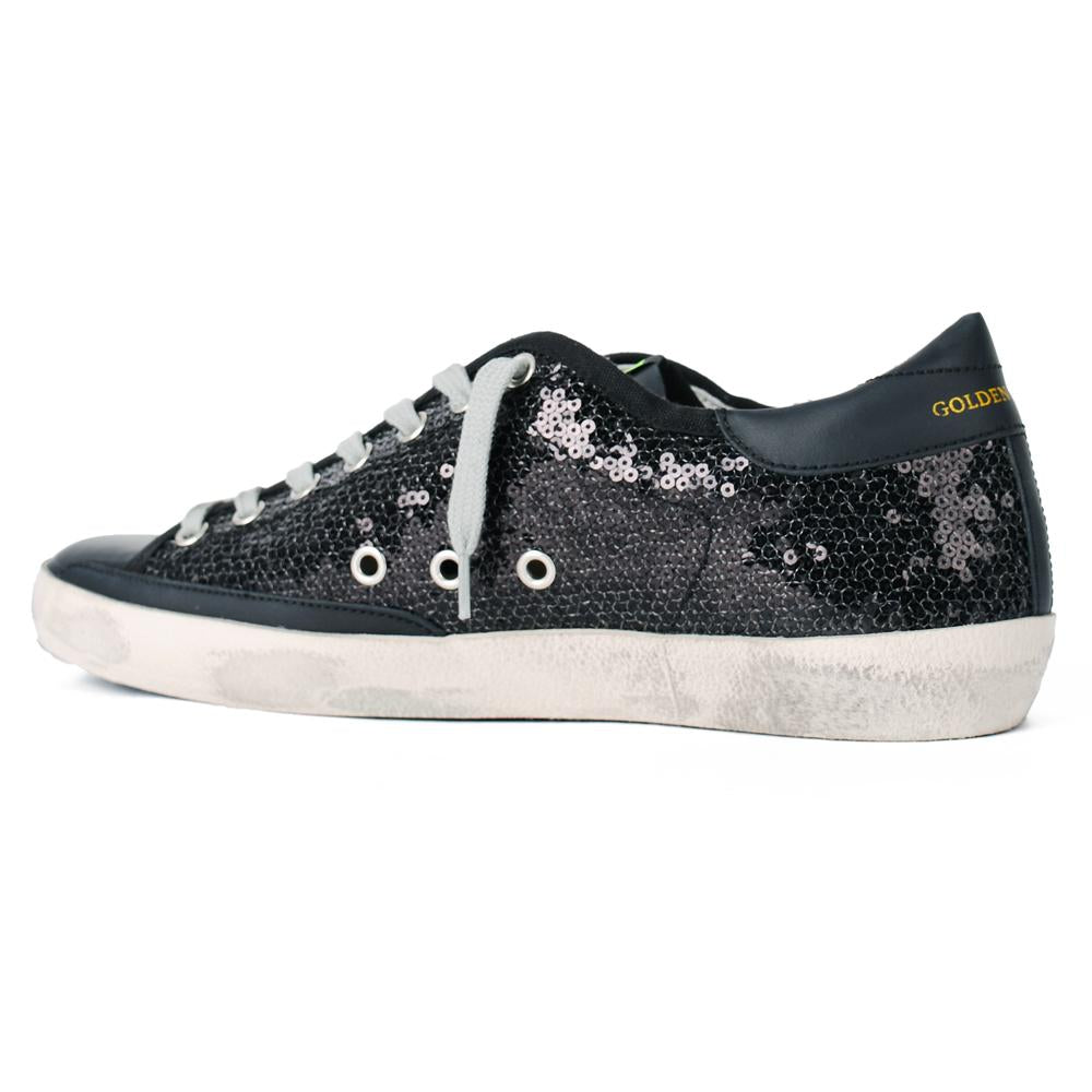 GOLDEN GOOSE Black Neon Superstar Low-Top Sneakers GMF00101 F000626 90191