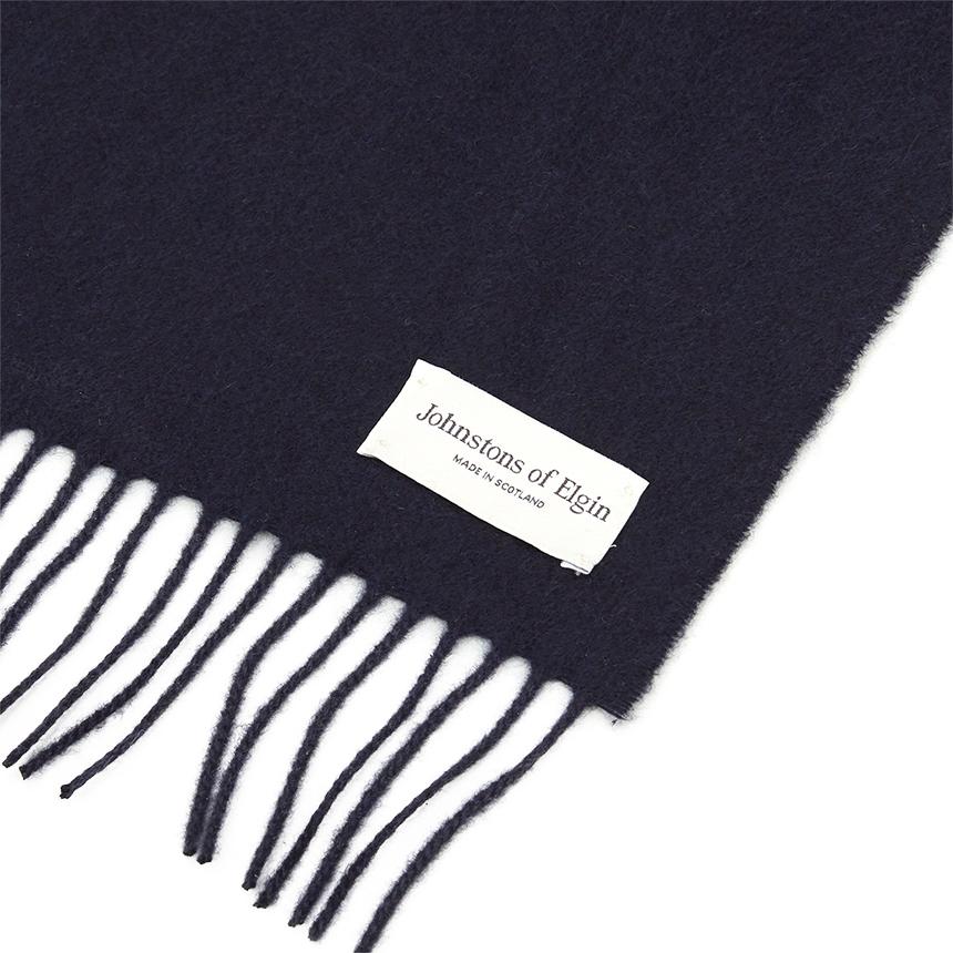 Johnstons of Elgin Cashmere Scarf Unisex SD7330 DARK NAVY