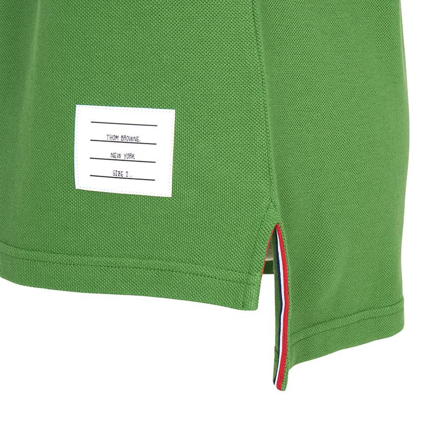 THOM BROWNE Men’s Long Sleeve Polo T-Shirt MJP137G 07976 330