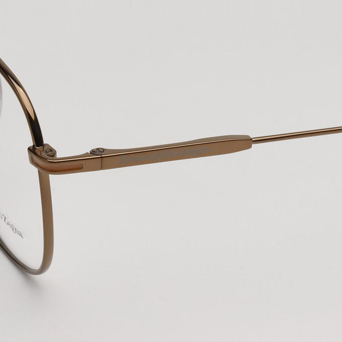 Zegna Titanium Ultra-Light Asian Fit Bronze Rectangular Eyeglass Fra EZ5241F 034