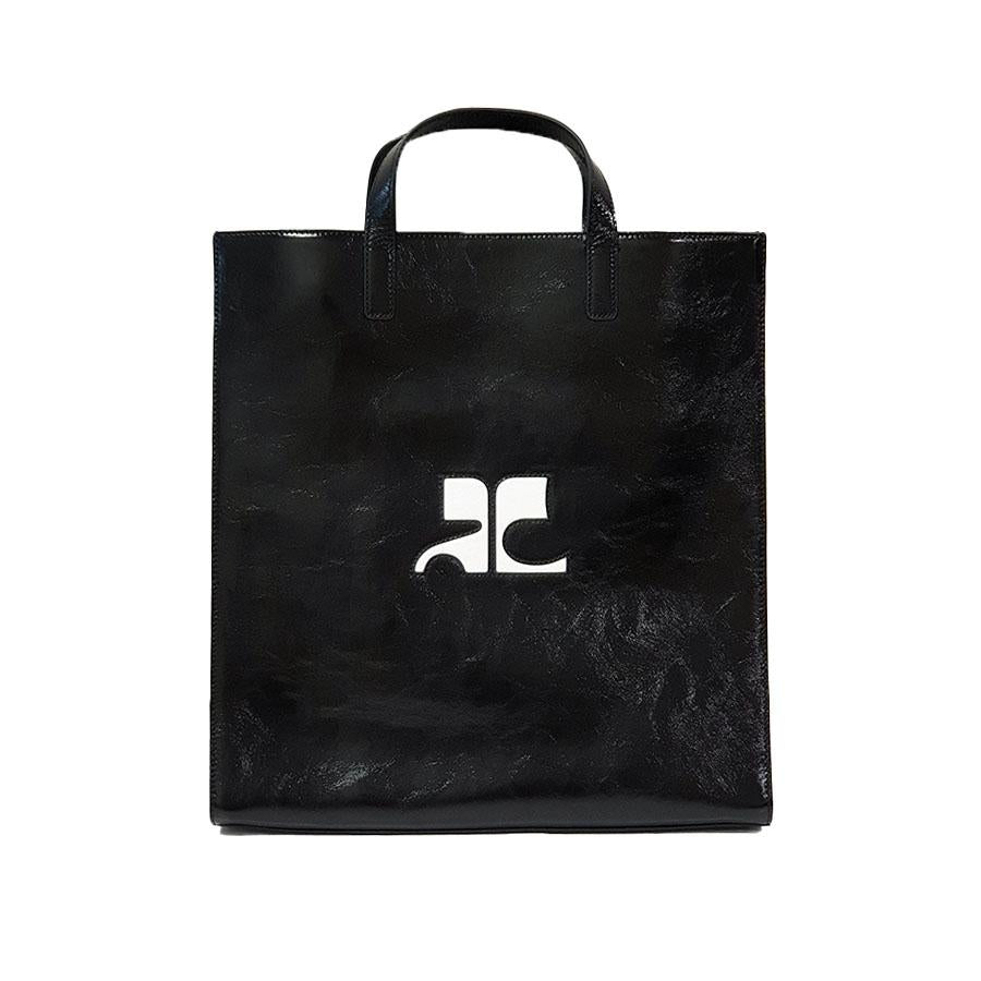 courreges Unisex Heritage Black Tote Shoulder Bag 124GSA087CR0044 9999