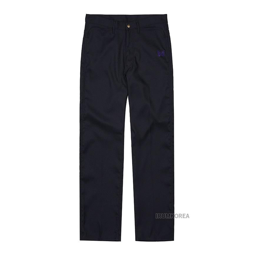 NEEDLES Men’s Poly Twill Classic Pants QV213D BLACK