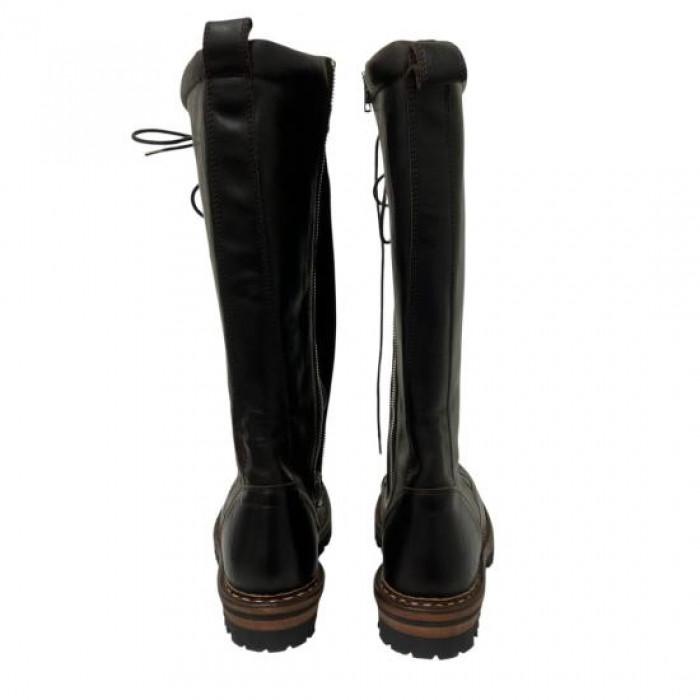 OUR LEGACY Dark Chocolate Rich Calfskin Cager Mid Boots