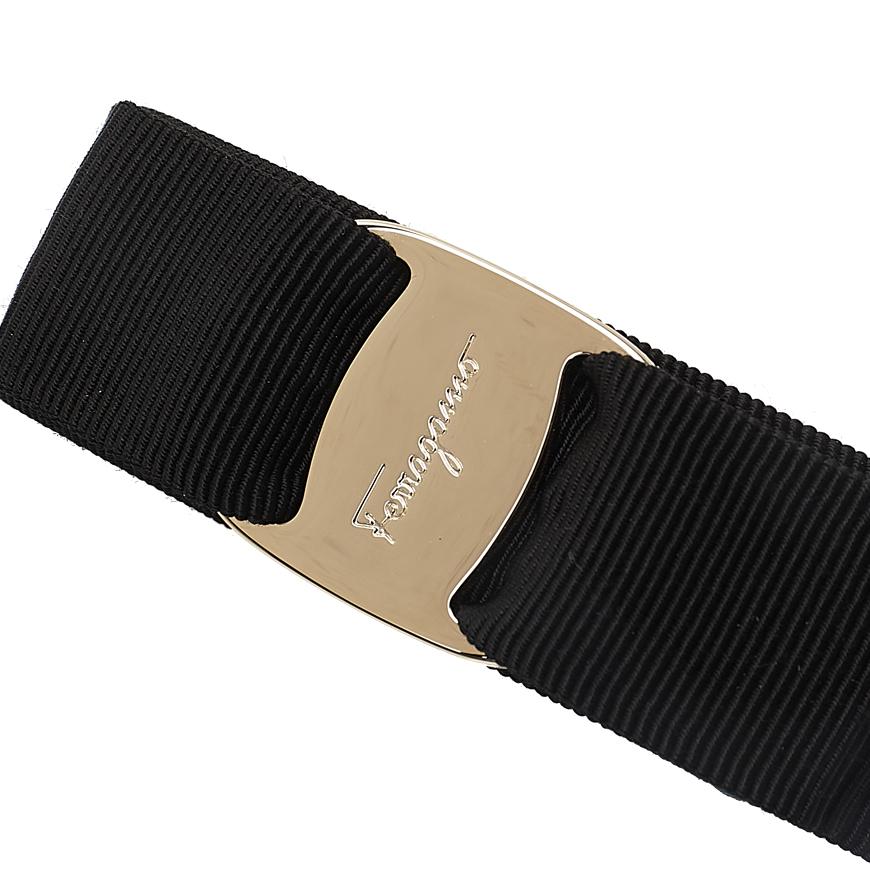 Ferragamo Vara Hair Clip Black Gold Women’s Hairpin Accessory