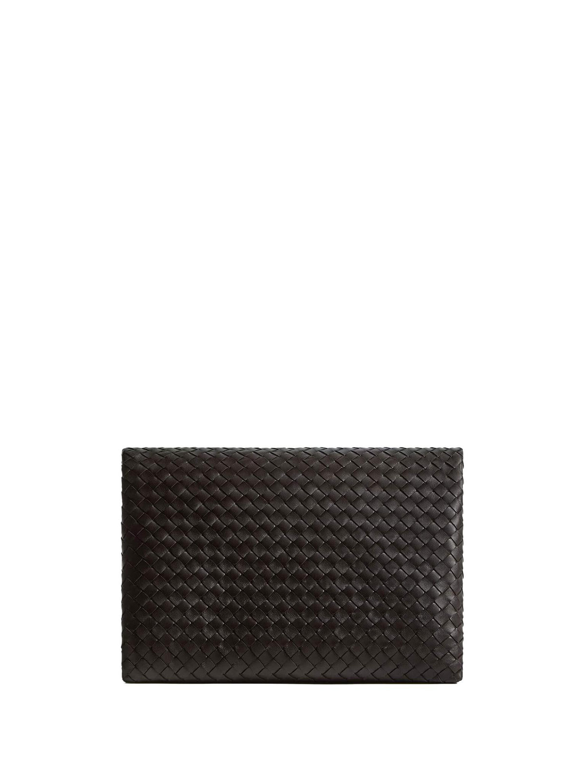 Bottega Veneta Leather Clutch Bag Brown