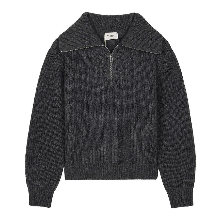 Max Mara Laser Half-Zip Knit Sweater for Women