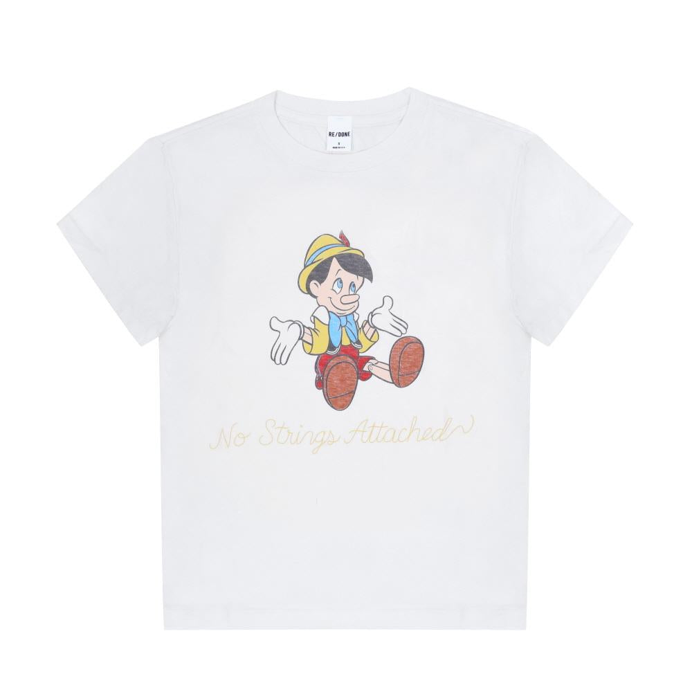 RE/DONE Classic Pinocchio Graphic Short Sleeve T-Shirt for Women 024 02WCGT391