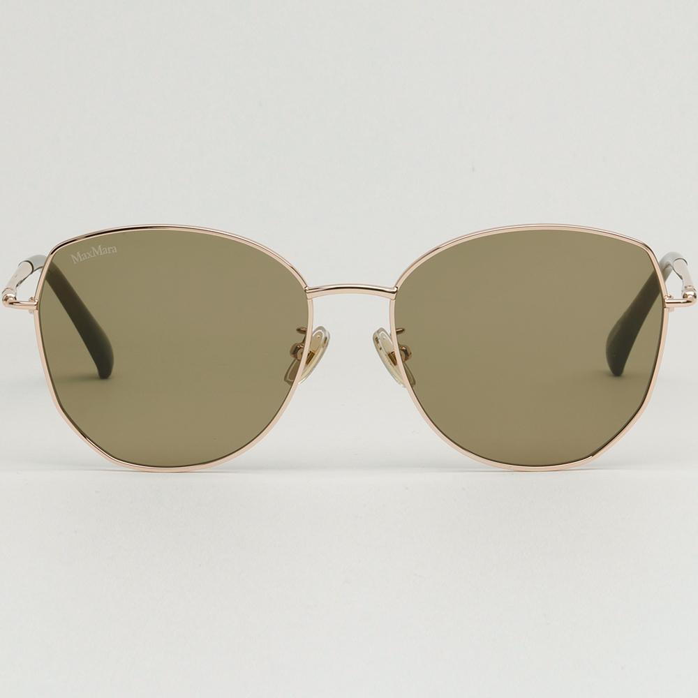Max Mara Polygon Metal Sunglasses Asian Fit Unisex MM0114K 32E