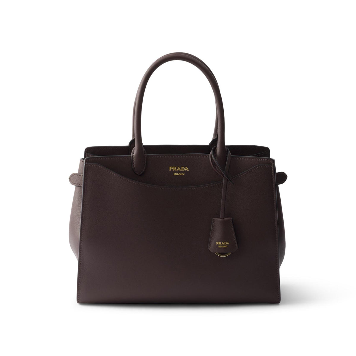 PRADA Leather Shoulder Bag Black