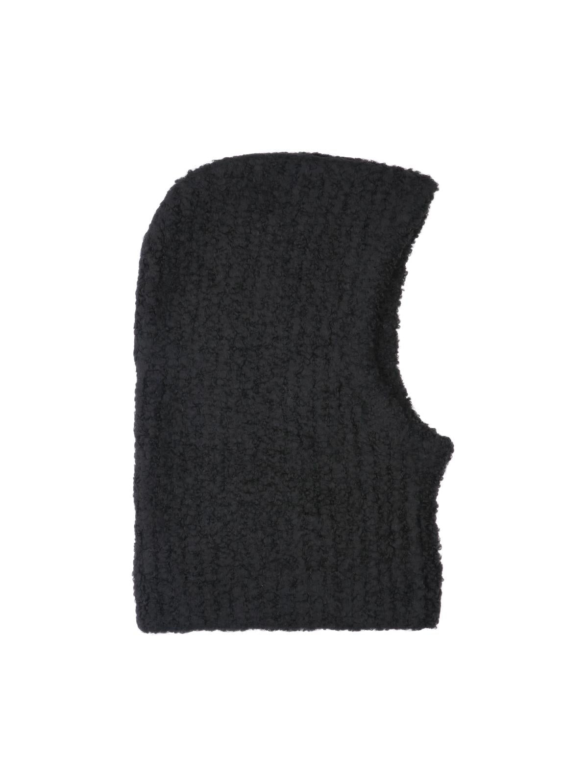 Maison Margiela Wool Knit Beanie Hat Black