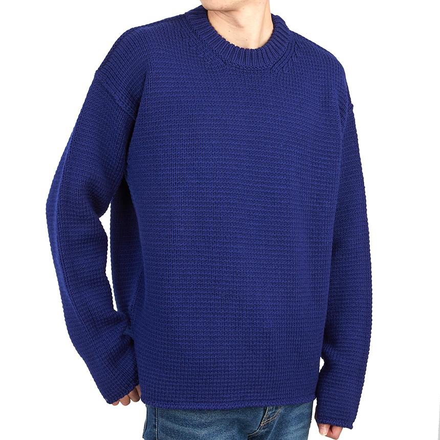 Ten C Men’s Wool Crewneck Sweater Navy