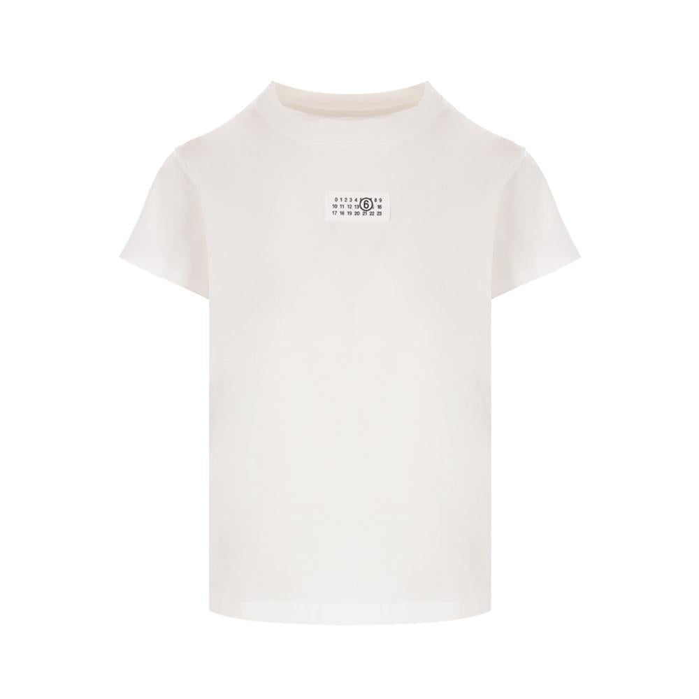 Maison Margiela MM6 Numeric Cotton Jersey Short Sleeve T-Sh S52GC0327 S24312 101