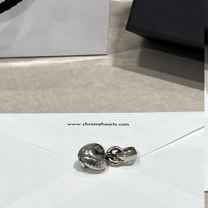 Chrome Hearts Silver Heart Charm 925 Pendant Unisex