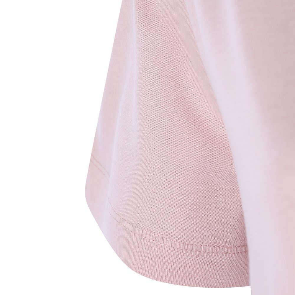 Moncler Light Pink Logo Patch Short Sleeve Women’s T-Shirt