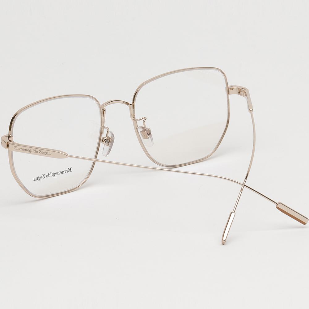 Zegna Classic Gold Metal Unisex Eyeglass Frames EZ5222D 028