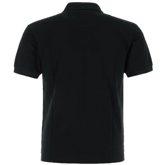 Comme des Garcons Unisex Black Polo Shirt Red Heart Logo