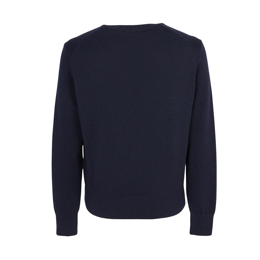 AMI Men’s Round Neck Knit Sweater HKS826 001 414