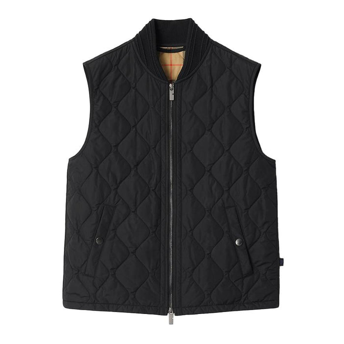 BURBERRY Quilted Nylon Gilet Vest Black Men’s