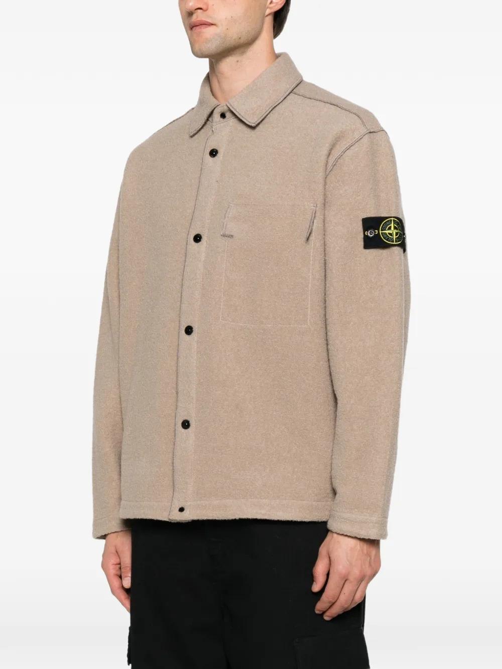 STONE ISLAND Green Nylon Zip Jacket