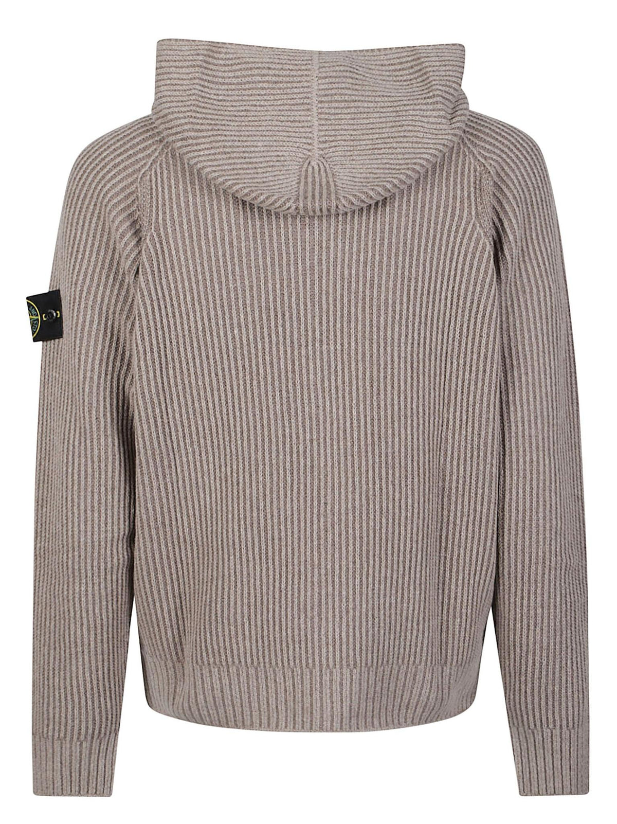 STONE ISLAND Navy Zip Hoodie Jacket Cotton Knit Cardigan