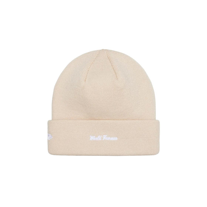 Supreme New Era Box Logo Beanie Stone Ivory Unisex