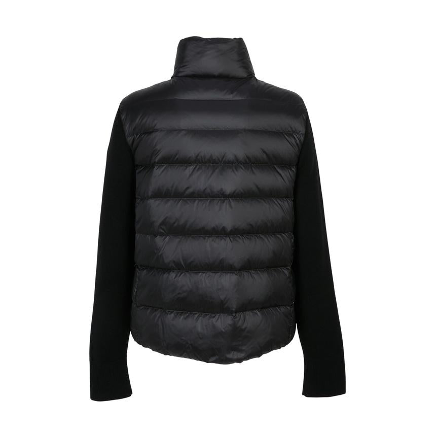 Moncler Women’s Padded Zip-Up Knit Cardigan Black