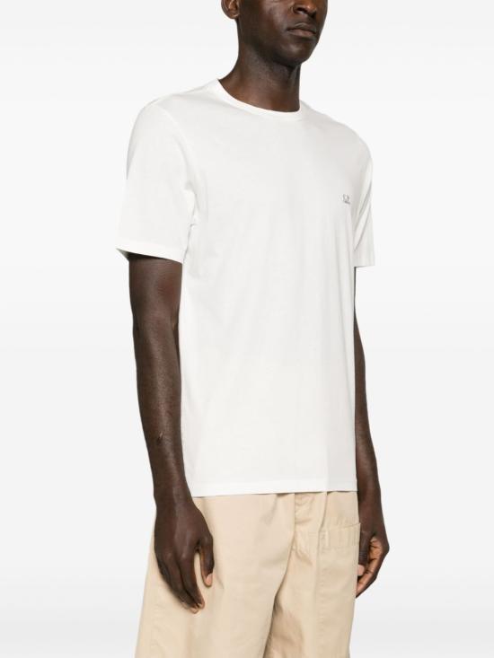 CP Company Gauze White Short Sleeve T-Shirt 16CMTS044 A005100W103