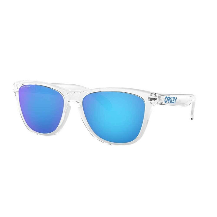 Nike Crystal Clear Frame Prizm Sapphire Lens Sunglasses