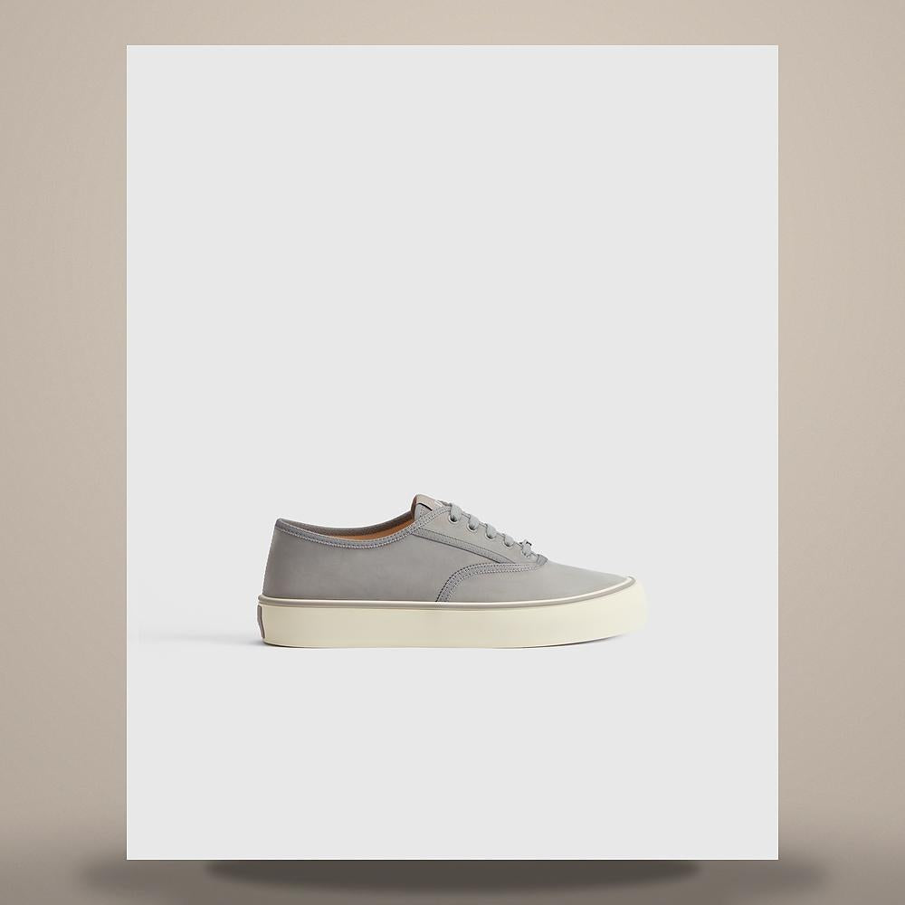 DIOR Gray Trianon Nubuck Low-Top Sneakers 3SN348ACCH812