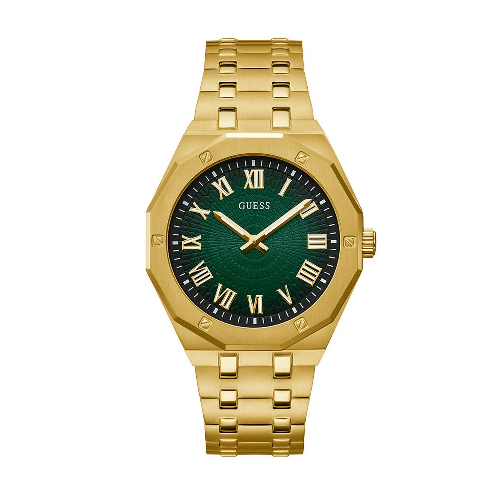 Guess Gold Green Metal Men's Watch GW0575G2