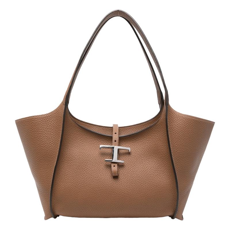 Tods T Timeless Small Tote Bag Brown Leather Tote