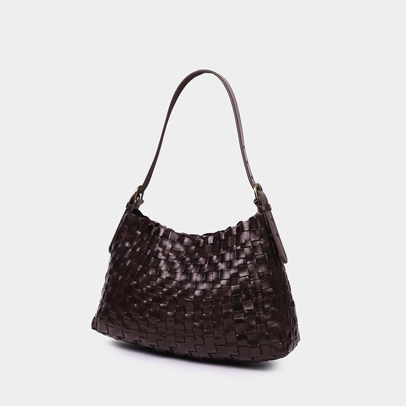 Dragon Diffusion Hobo Selvedge Shoulder Bag Dark Brown 8170