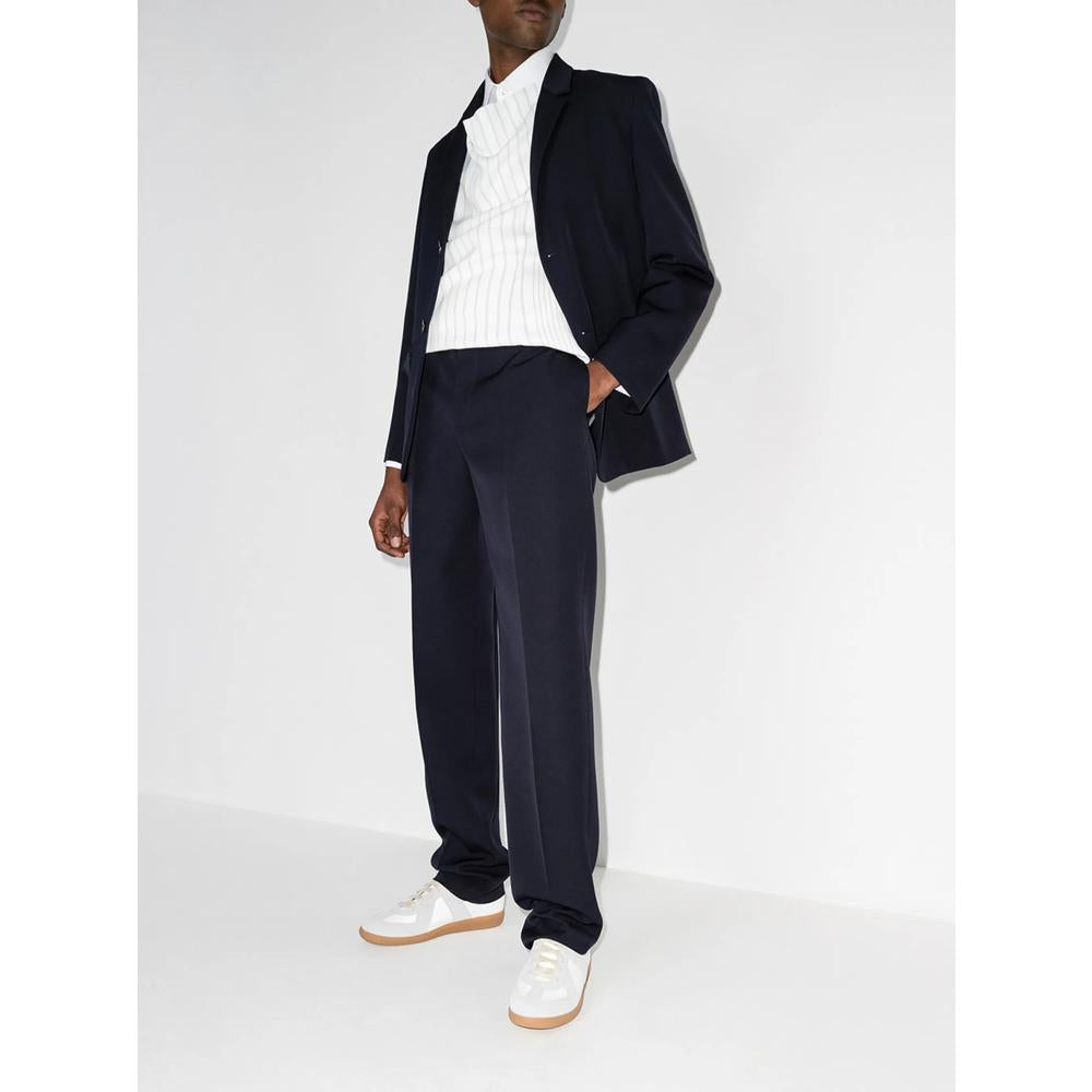 Maison Margiela White Leather Low-Top Sneakers
