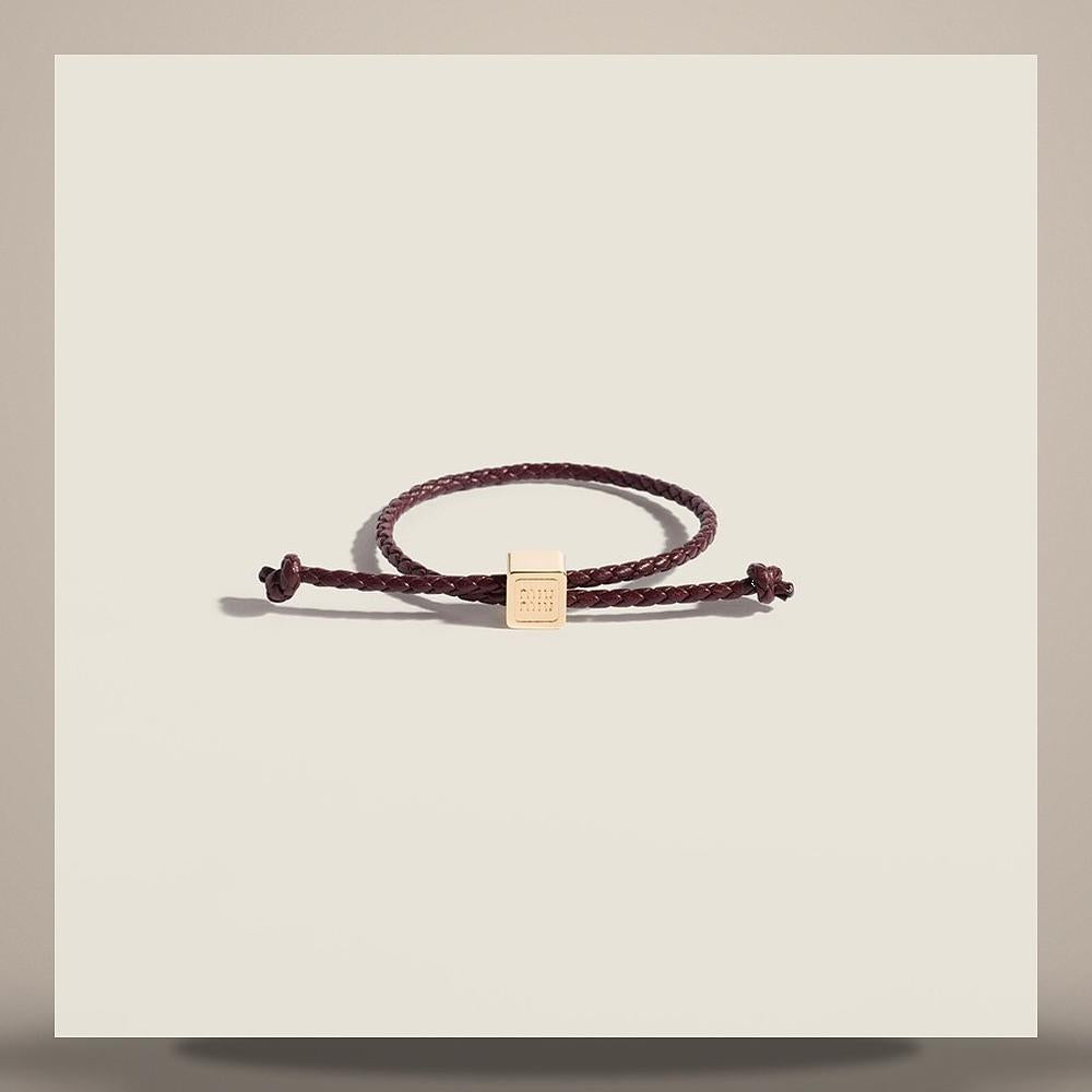 Miu Miu Leather Bracelet 5IB772 2IGY F0007
