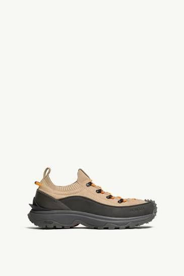 Moncler Light Brown Leather Sneakers Men’s